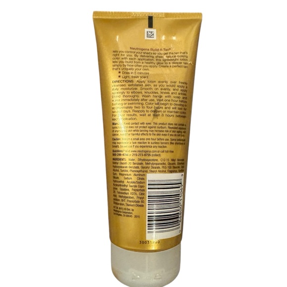 Neutrogena Build-A-Tan Gradual Sunless Tan From Healthy Glow to Deep Tan 6.7 Fl - Picture 2 of 2